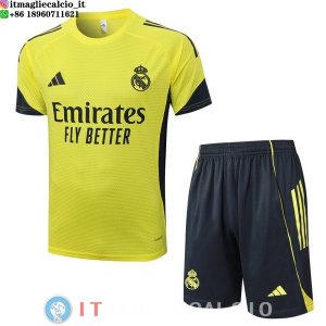 Formazione Maglia Set Completo Real Madrid 2025/2026 Giallo Grigio
