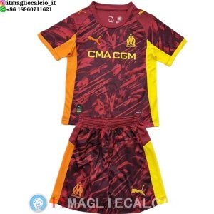 Maglia Bambino Marseille Portiere 2025/2026 Rosso
