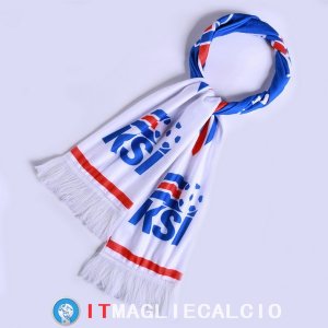 Sciarpa Calcio Islanda Knit Bianco