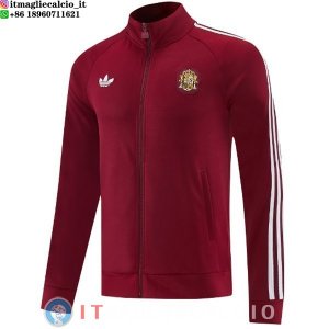 Giacca Full Zip Allenamento Spagna 2026 Borgogna