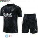 Formazione Maglia Set Completo Paris Saint Germain 2023/2024 Nero I Grigio