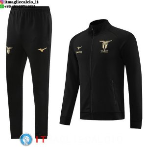 Giacca Set Completo Lunga Zip Lazio 23-24 Nero