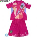 Maglia Bambino Leeds United Portiere 2024/2025 Rosa