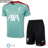 Formazione Maglia Set Completo Liverpool 2024/2025 Verde Nero