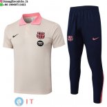 POLO Maglia Set Completo Barcellona 2025/2026 Giallo Rosa