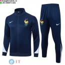 Giacca Full Zip e Pantaloni Allenamento Francia 2026 Blu Navy