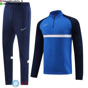 Felpa Da Allenamento Set Completo Nike 23-24 Blu Bianco