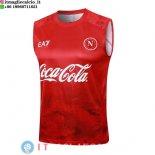 Senza Maniche Maglia Napoli 2024/2025 Rosso Bianco
