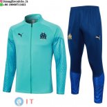 Giacca Set Completo Lunga Zip Marseille 23-24 Verde Blu