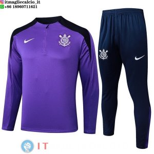 Felpa Da Allenamento Set Completo AC Milan 25-26 Purpureo