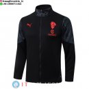 Giacca Full Zip Allenamento AC Milan 25-26 Nero Rosso