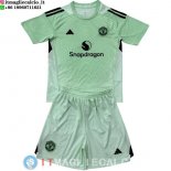 Maglia Bambino Manchester united Portiere 2025/2026 Verde Luce Maglia Bambino Manchester united Portiere 2025/2026 Verde Luce