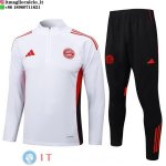 Felpa Da Allenamento Bambino Set Completo Bayern Monaco 25-26 Bianco Rosso Nero Felpa Da Allenamento Bambino Set Completo Bayern Monaco 25-26 Bianco Rosso Nero