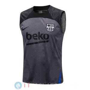 Senza Maniche Maglia Barcellona 2022/2023 Grigio Nero