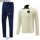 Felpa Da Allenamento Set Completo Paris Saint Germain 23-24 Giallo Nero Blu