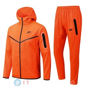 Giacca Felpa Cappuccio Set Completo Nike 22-23 Grigio