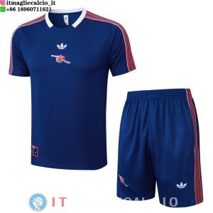 Formazione Set Completo Maglia Arsenal 2025/2026 Blu Navy Rosso