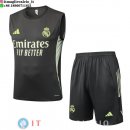 Senza Maniche Set Completo Maglia Real Madrid 2025/2026 Grigio Verde