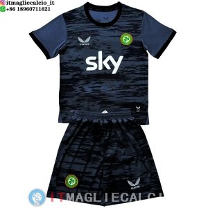 Maglia Set Completo Uomo Irlanda Portiere 2026 Nero Grigio