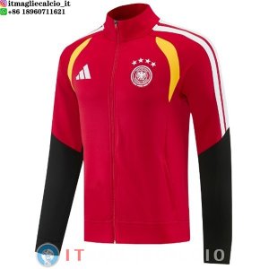 Giacca Full Zip Allenamento Germania 2026 Rosso I Giallo Nero