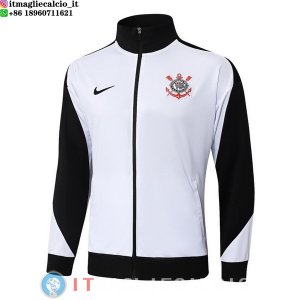 Giacca Lunga Zip Corinthians Paulista 25-26 Bianco Nero