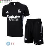 Formazione Maglia Set Completo Real Madrid 2025/2026 Nero Bianco