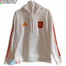 Felpa con Cappuccio Spagna 2026 Bianco Rosso