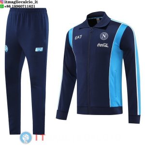 Giacca Full Zip e Pantaloni Allenamento Napoli 2025/2026 Blu I Navy