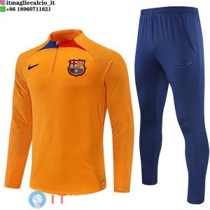 Felpa Da Allenamento Set Completo Barcellona Giocatori 22-23 Giallo Blu