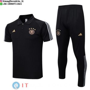 POLO Maglia Set Completo Germania 2022 Nero