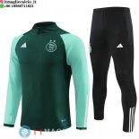 Felpa Da Allenamento Set Completo Bambino Algeria 2023 Verde Nero