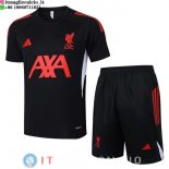 Formazione Maglia Set Completo Liverpool 2025/2026 Nero Rosso