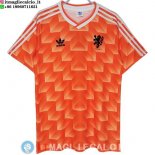 Retro Maglia Paesi Bassi Prima 1988 Formazione