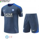 Formazione Set Completo Maglia Inter Milan 2024/2025 Grigio Blu