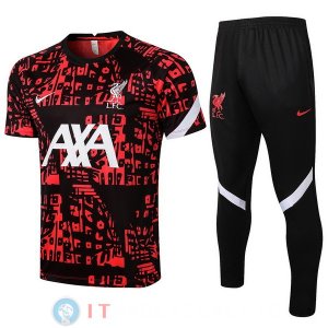 Formazione Maglia Set Completo Liverpool 2021/2022 Rosso I Nero