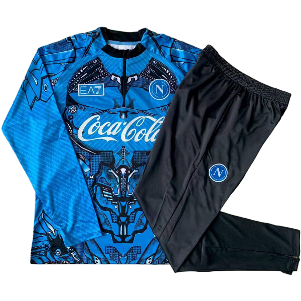 Felpa Da Allenamento Set Completo Napoli 25-26 Blu