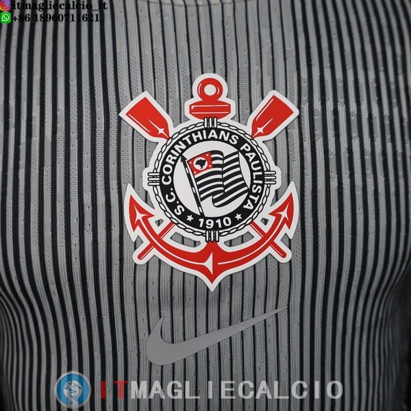 Maglia Giocatori Corinthians Paulista Portiere 2025/2026 Grigio Nero