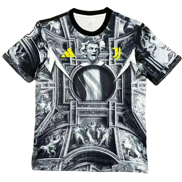 Thailandia Maglia Juventus Speciale 2025/2026 Grigio Nero Thailandia Maglia Juventus Speciale 2025/2026 Grigio Nero